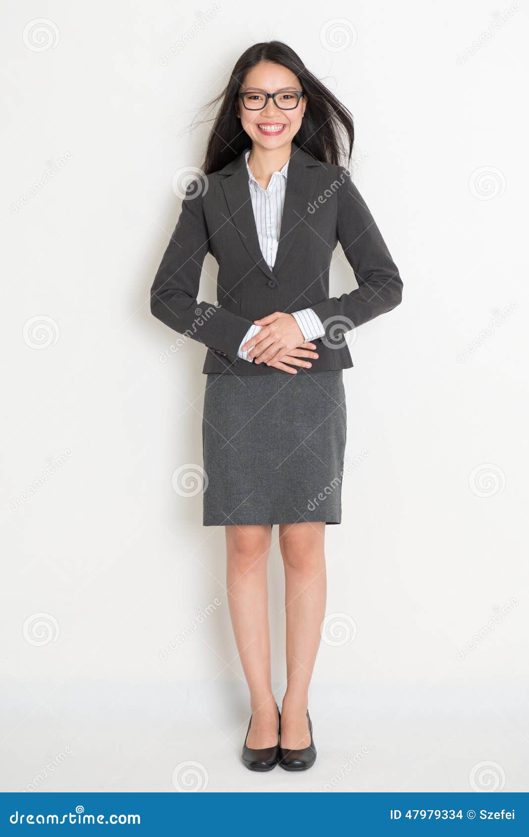Full Body Asian Business Woman Stock Photo - Image of lady, corporate ...