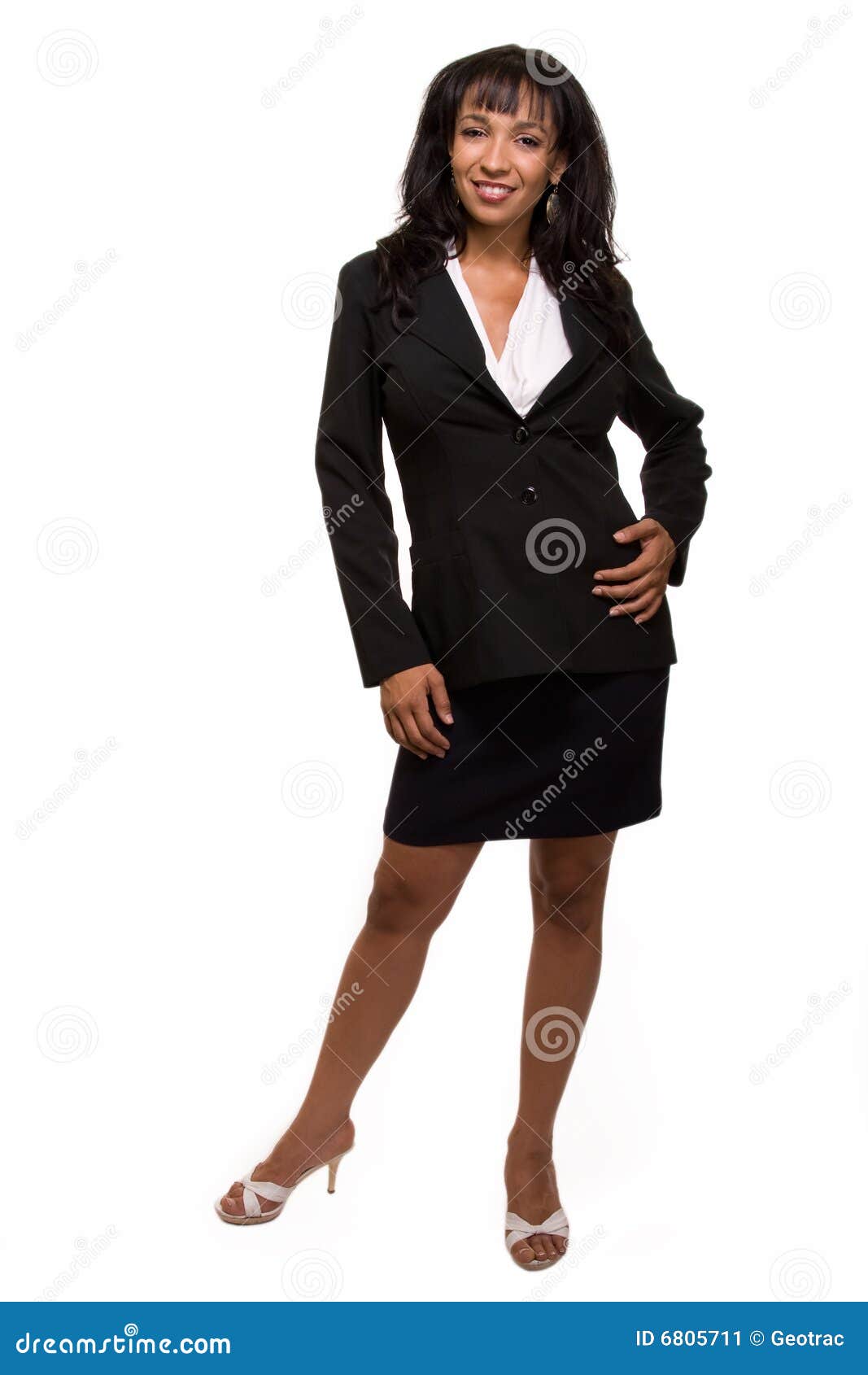 Full Body Of Business Woman Stock Image - Image: 6805711