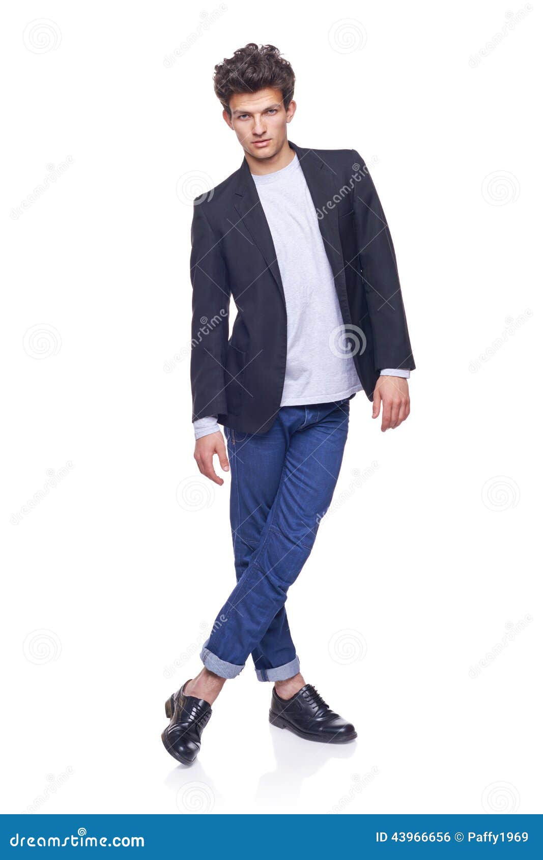 Full body of a fashion man stock photo. Image of look - 43966656