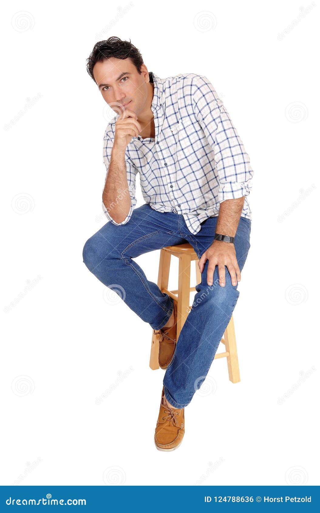 A Full Body Portrait of a Handsome Man Stock Photo - Image of cheerful ...