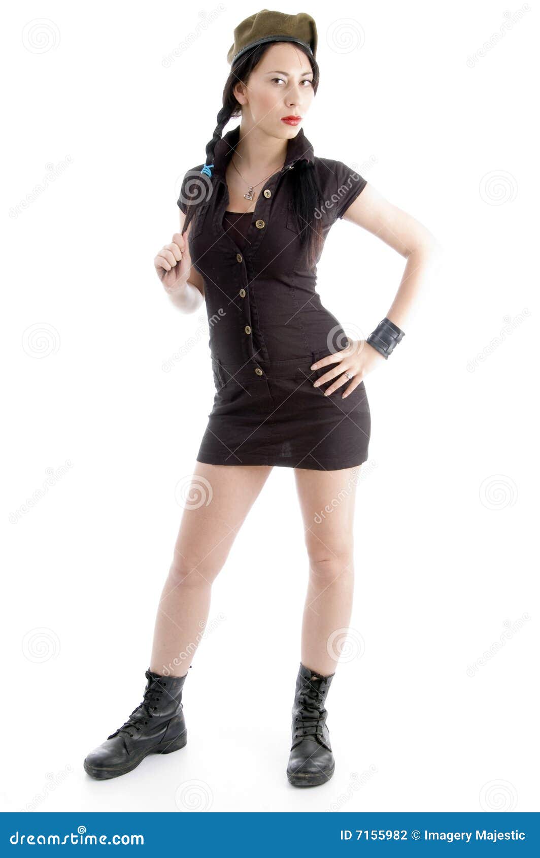 Full Body Pose Of Young Model Stock Photography - Image: 7155982
