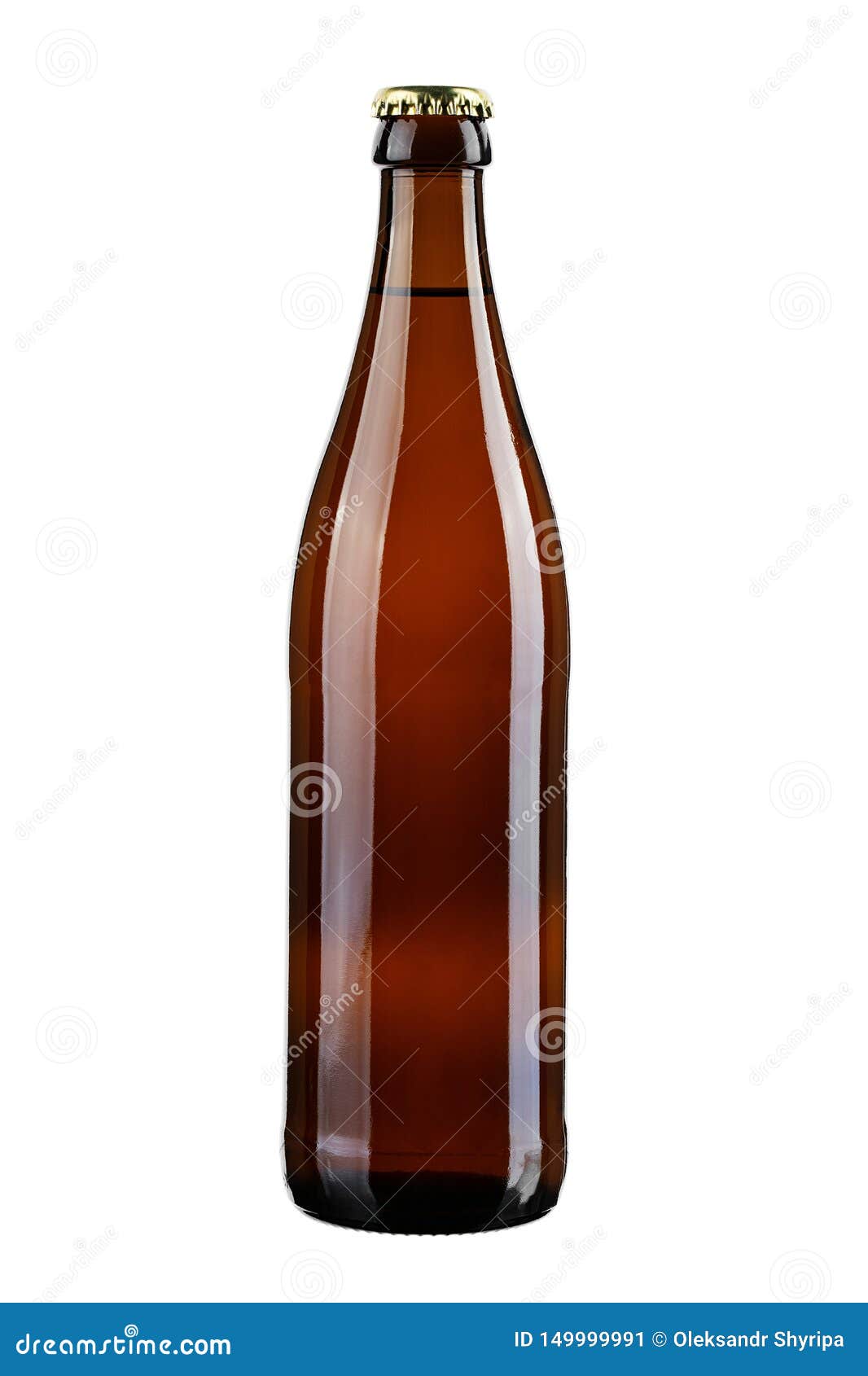 Full brown beer bottle stock image. Image of full, liquor 149999991