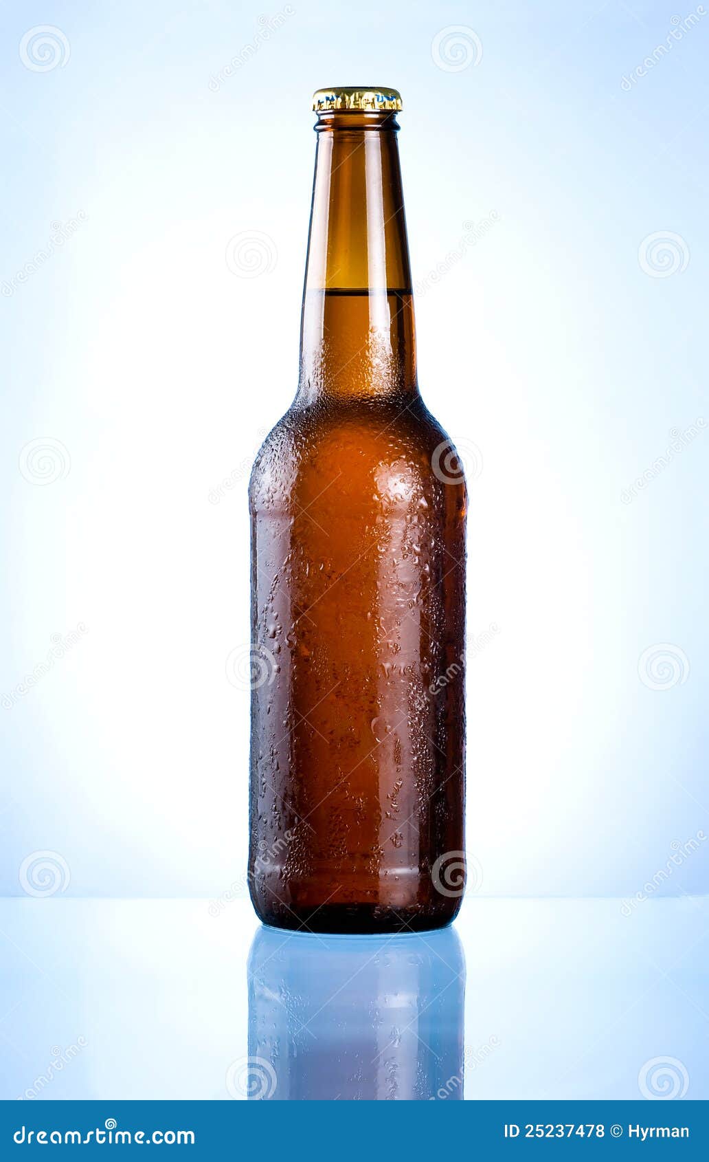Full Brown Bottle with Condensation Stock Photo Image of drink, cola