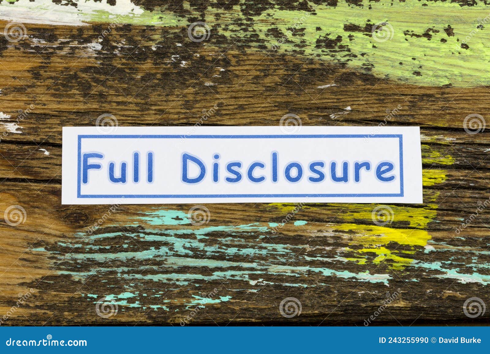 full disclosure acknowledge work confession publish secret document disclose information