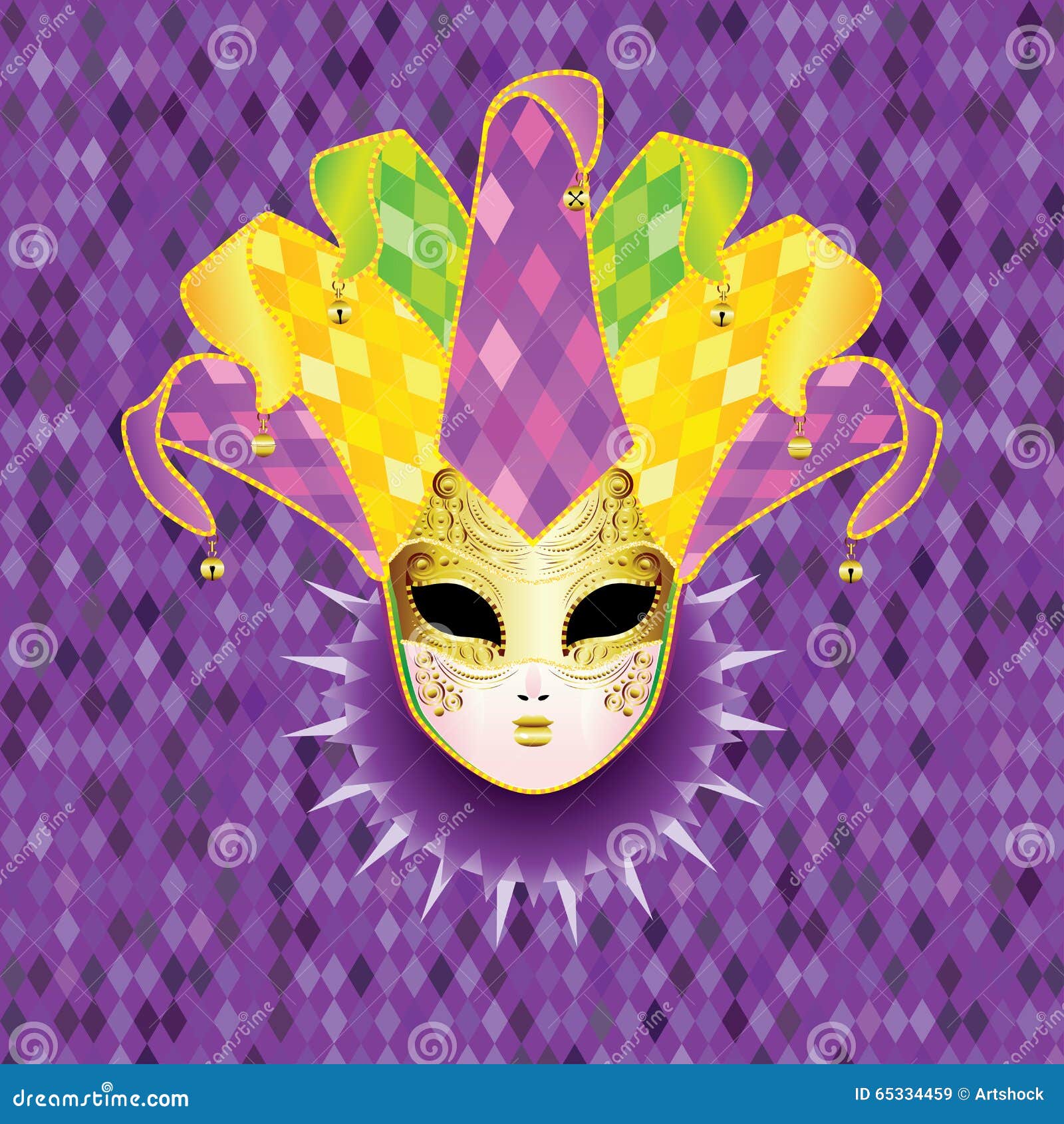 Full Face Mask stock vector. Illustration of gras, 65334459