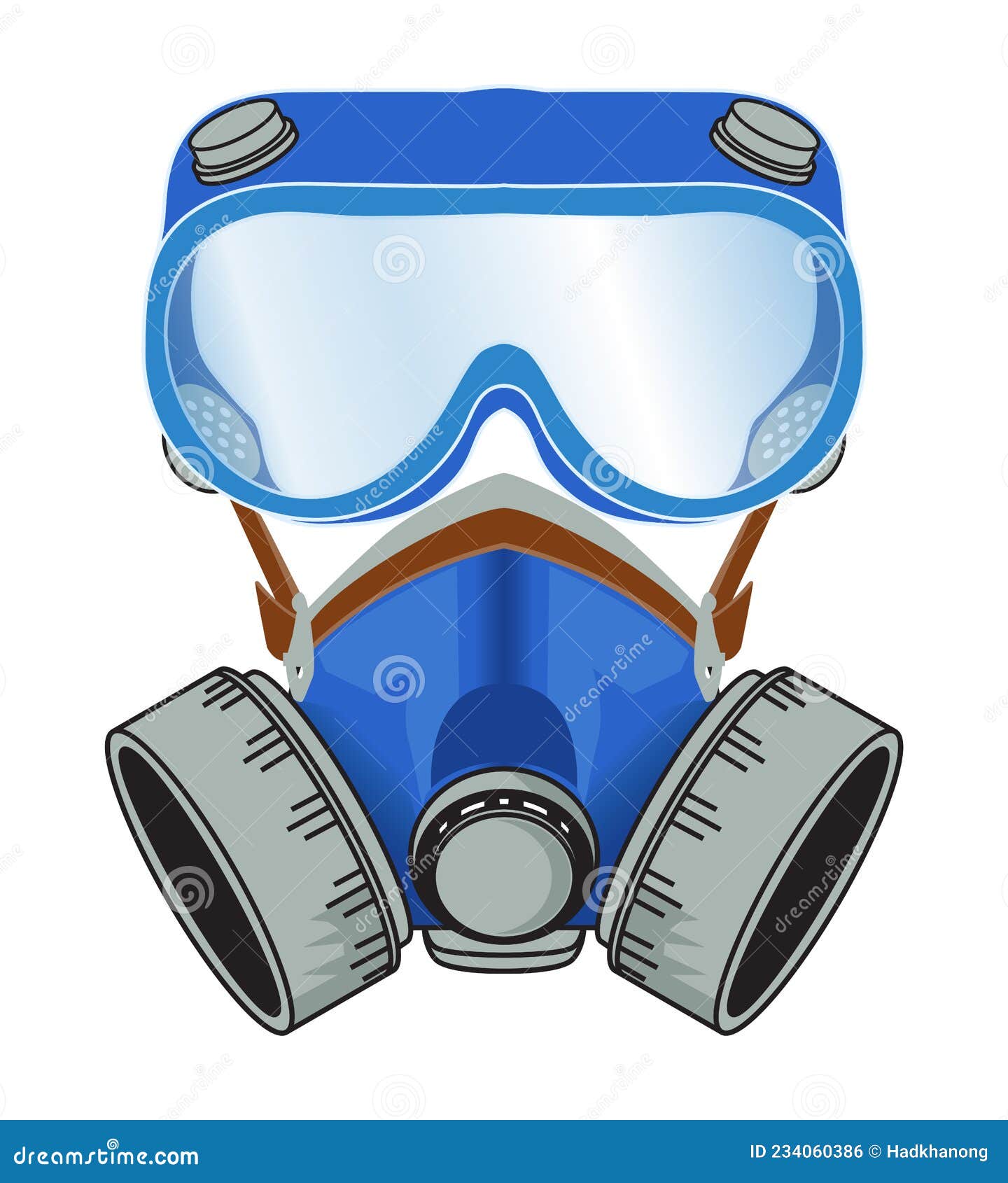 Full Face Mask stock vector. Illustration of protective 234060386