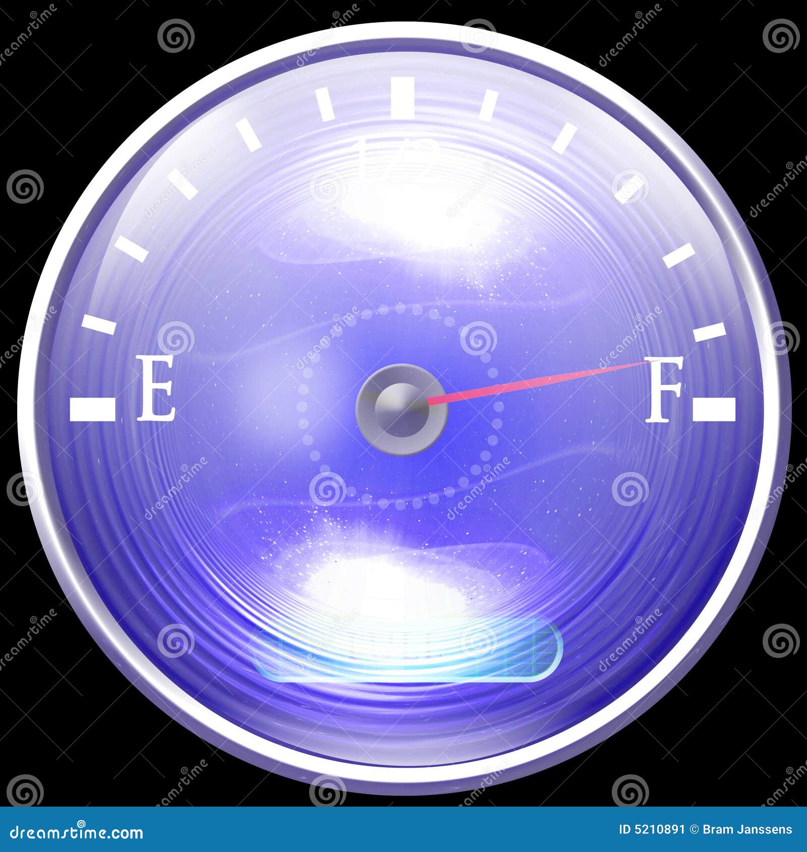 Almost full gas tank stock illustration. Illustration of tank 5210891