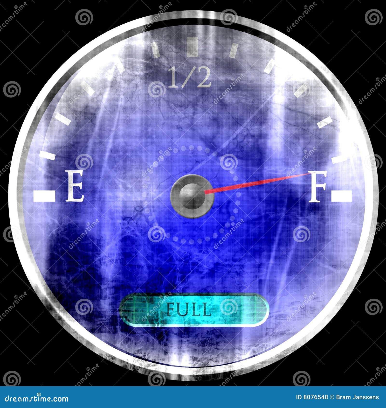 Almost full gas tank stock illustration. Illustration of grungy 8076548