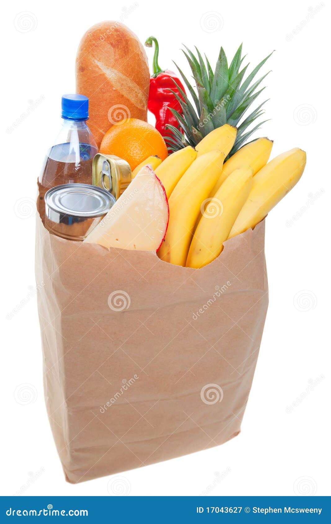 Full Grocery Bag Royalty Free Stock Photography - Image: 17043627