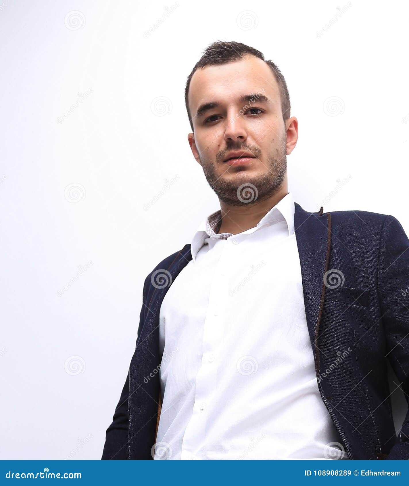 In Full Growth.bottom View of Confident Businessman Stock Image Image