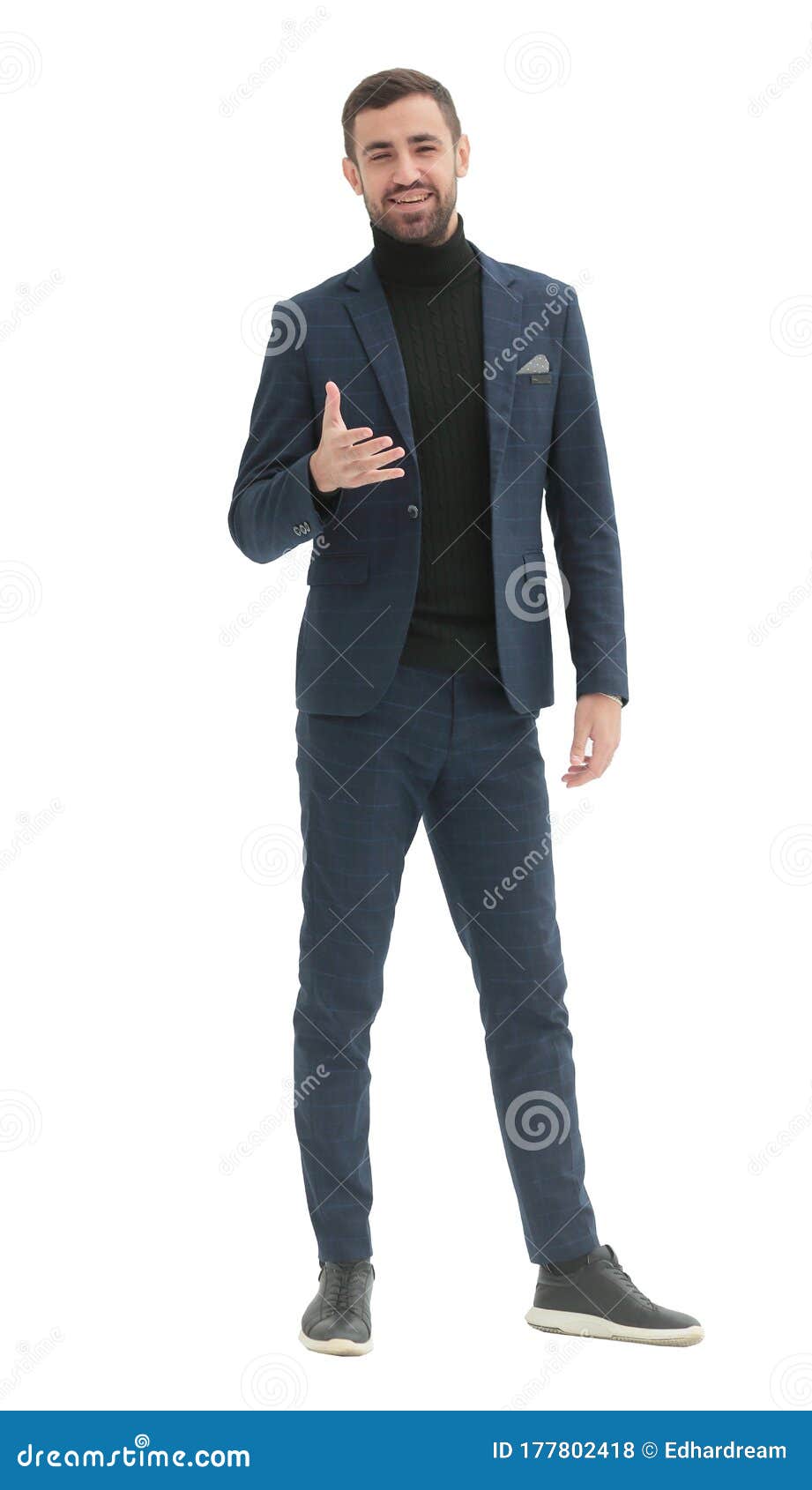 In Full Growth. Confident Modern Man in Business Clothes Stock Photo ...