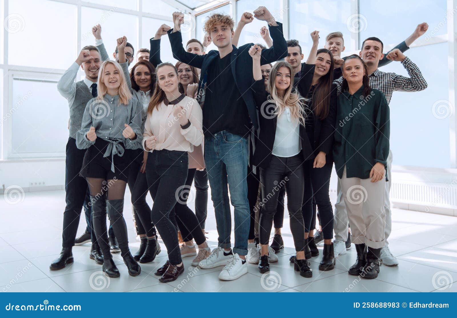 Group of Diverse Young People Standing Together Stock Image - Image of