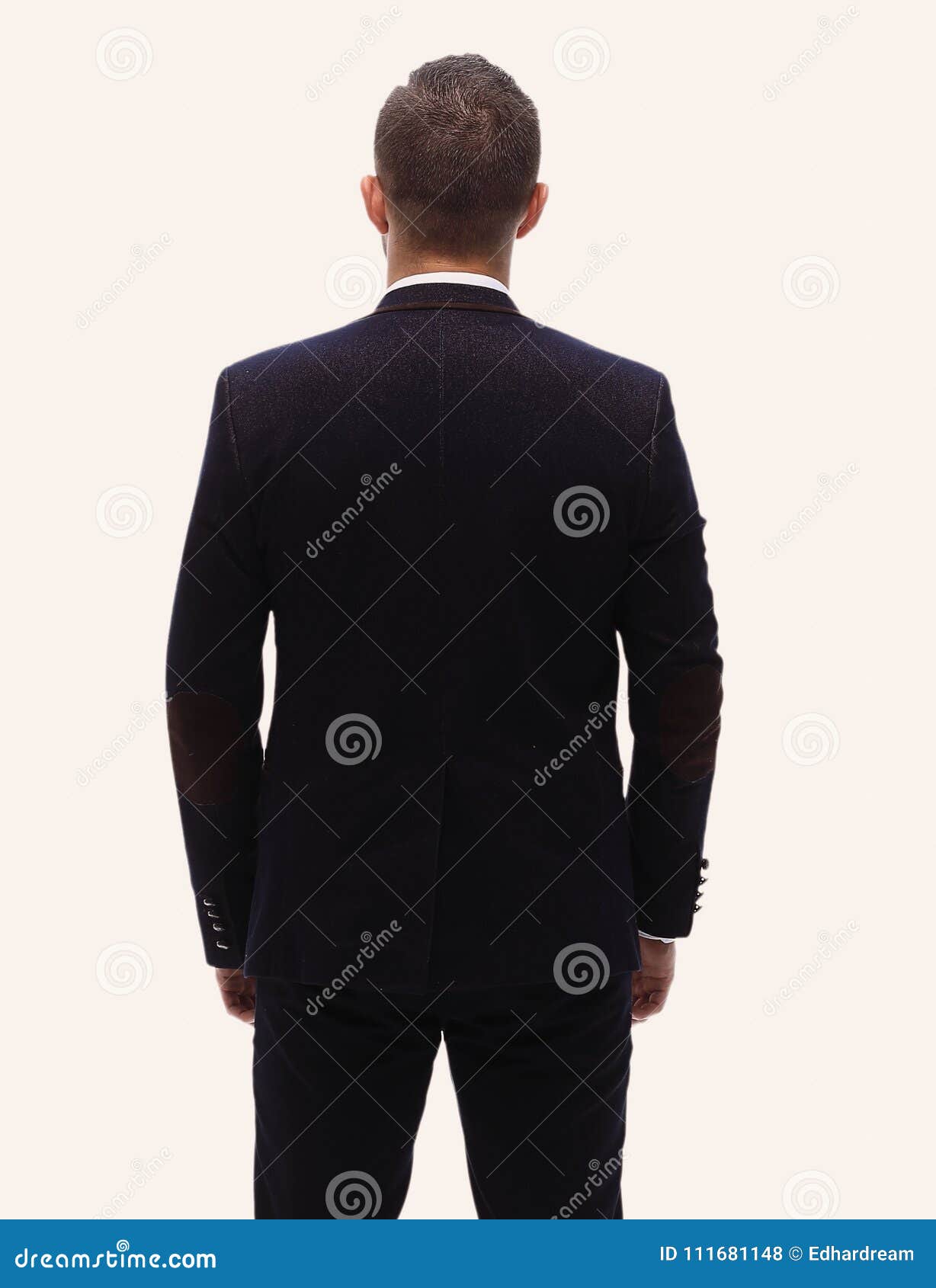 In Full Growth.rear View of a Successful Businessman Stock Photo ...