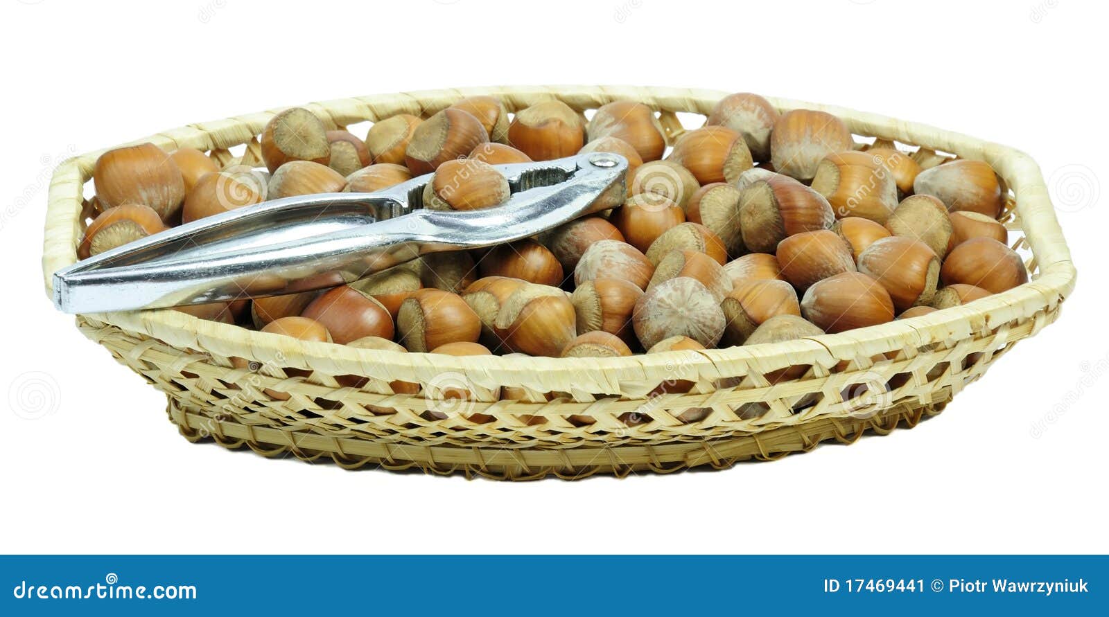 Full hazelnuts basket stock image. Image of seasonal 17469441