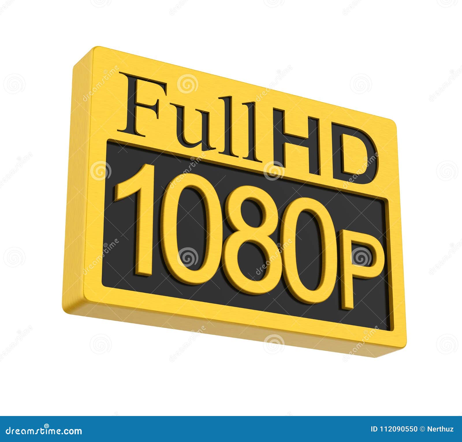 Full HD 1080p Icon Isolated Stock Illustration - Illustration of ...