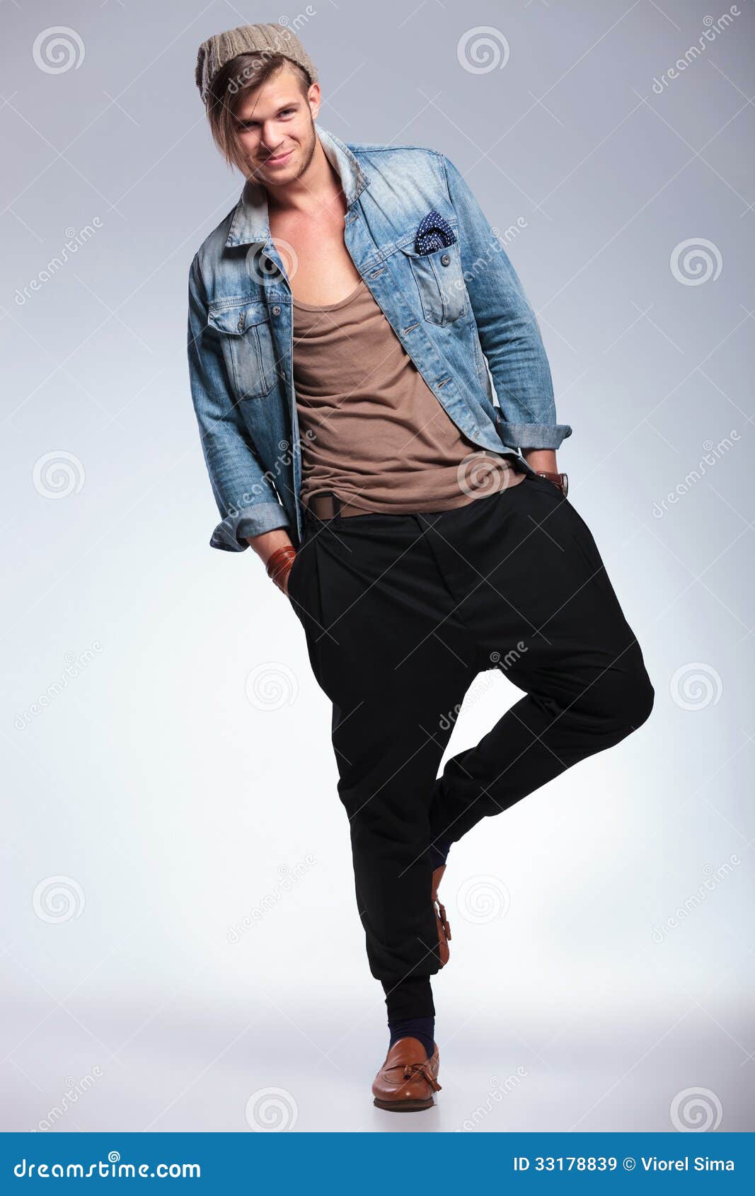 Young Male Fashion Model Posing Casual Stock Photo 132161552 | Shutterstock