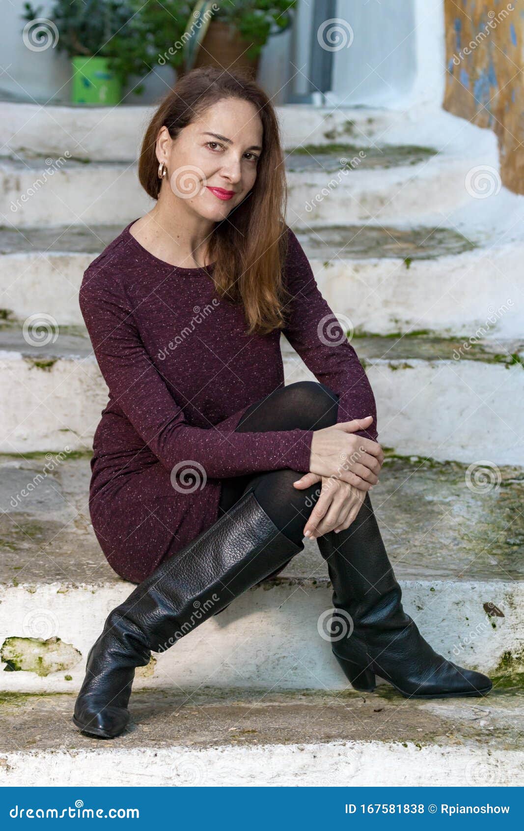 Mature In Thigh High Boots