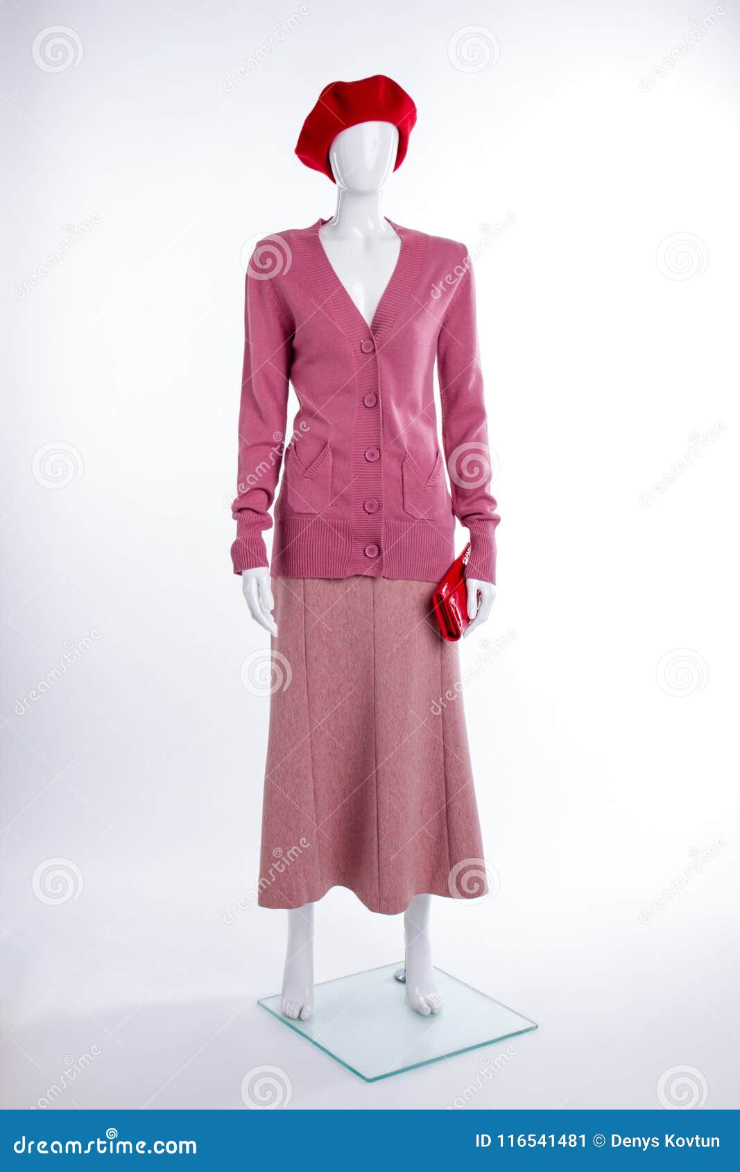 Full Length Mannequin in Sweater and Skirt. Stock Image - Image of ...