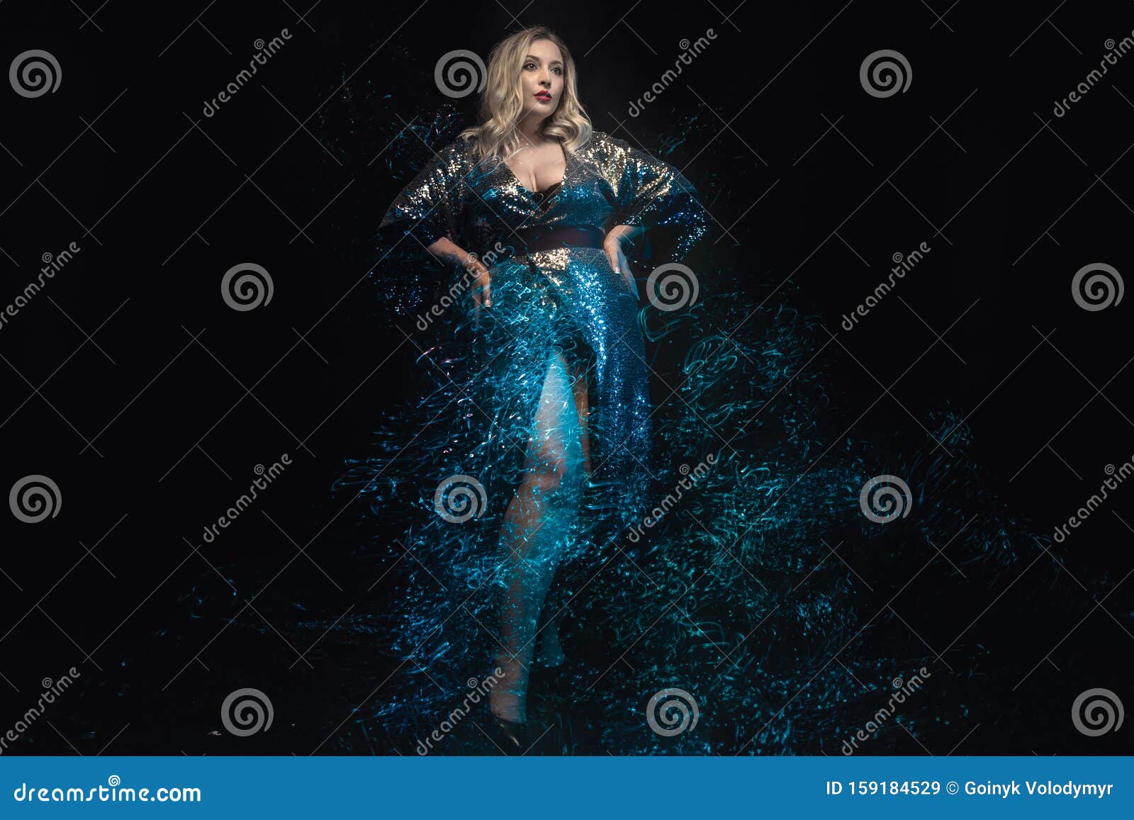 Young Beautiful Caucasian Plus Size Model With Big Breast In Black Bra, Xxl  Woman On Dark Background, Professional Makeup And Hairstyle Stock Photo,  Picture and Royalty Free Image. Image 62247815.
