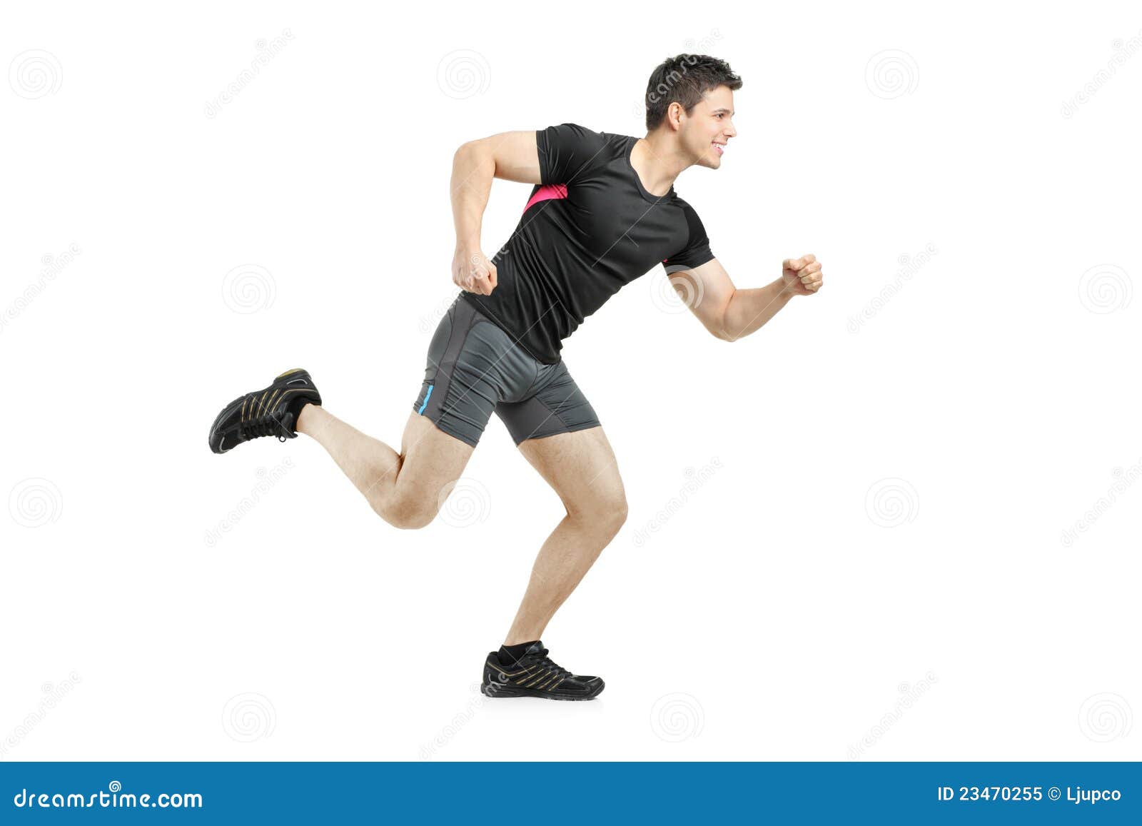 Full Length Portrait of an Athlete Running Stock Image Image of competitive, competition 23470255