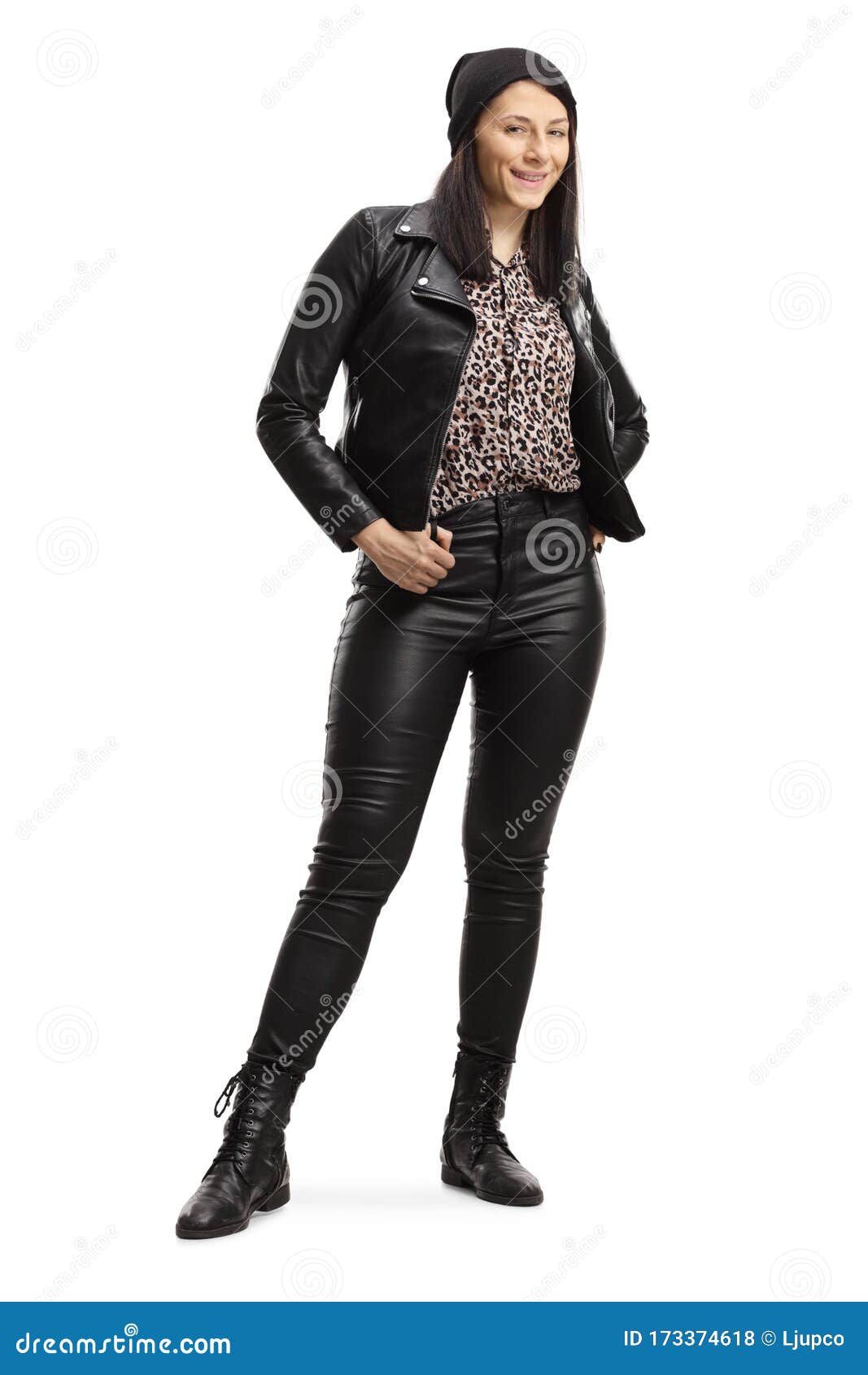 leather pants long length