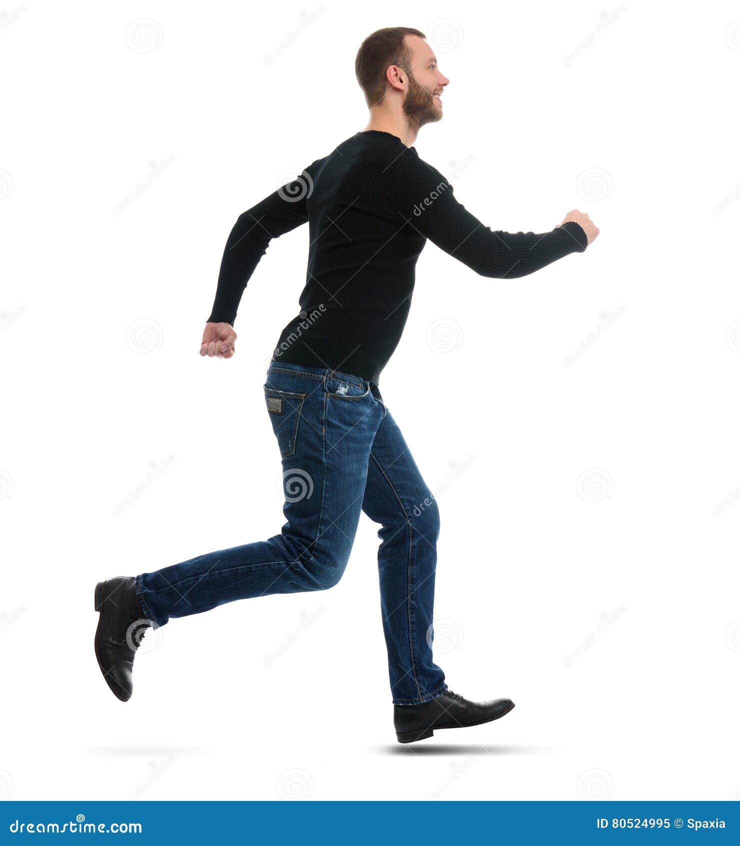 Guy Running Stock Photo