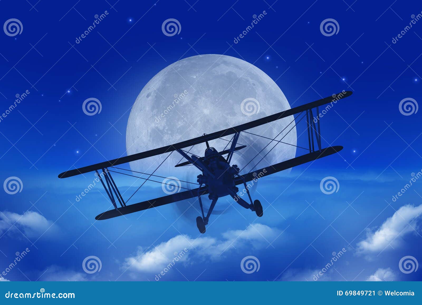 full moon airplane getaway