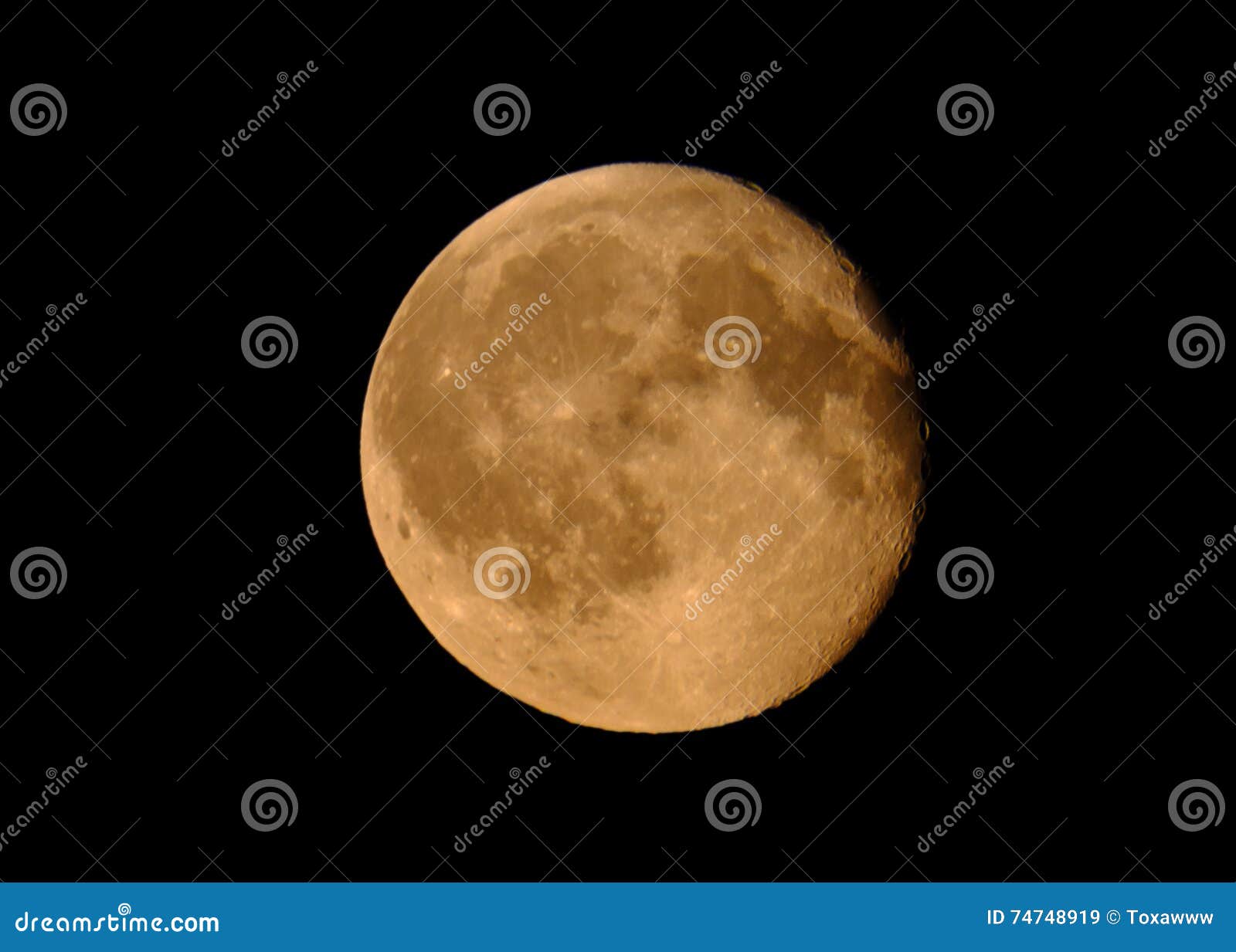 Full moon at black sky stock image. Image of sphere, moon - 74748919