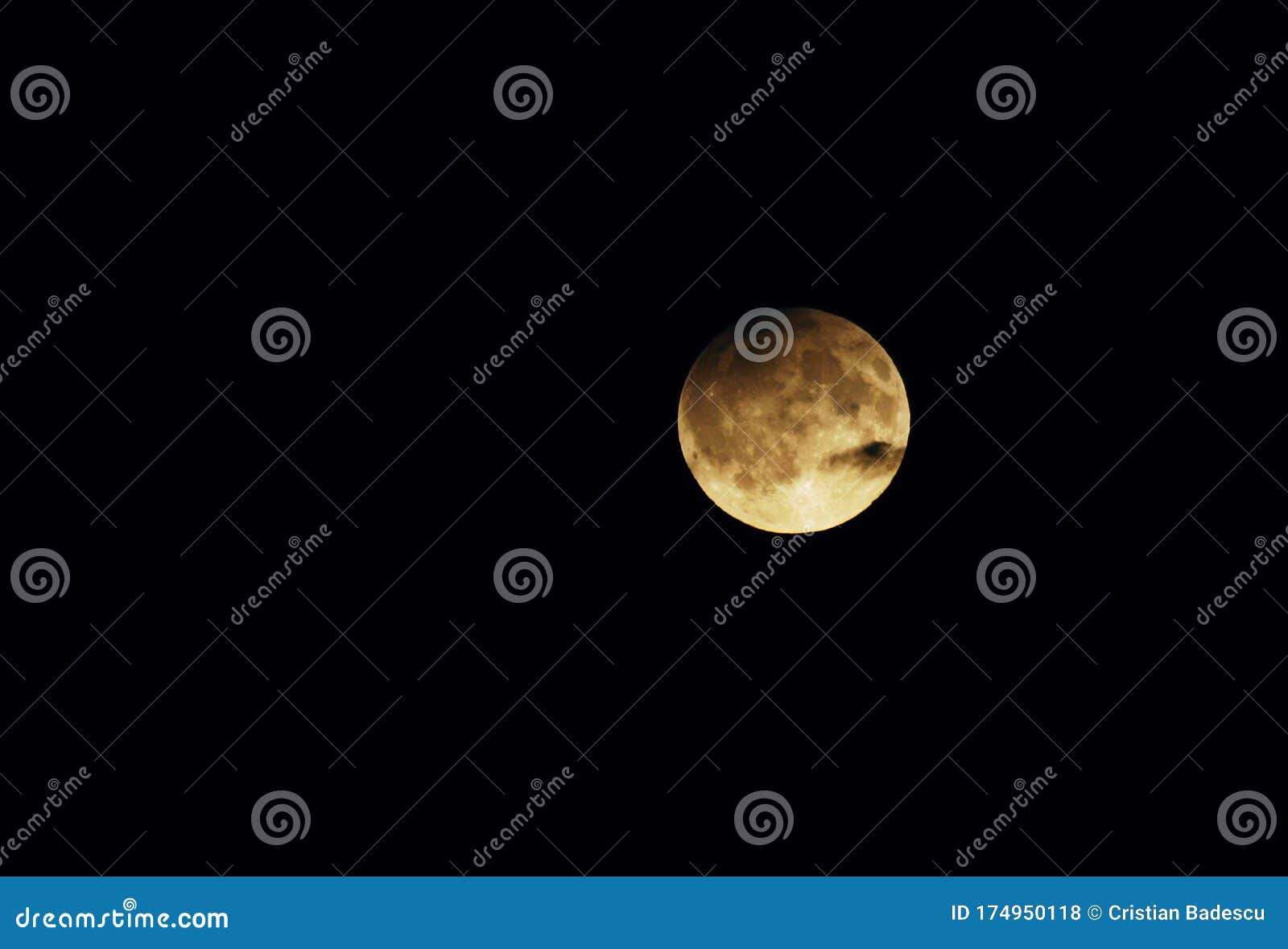 Full Moon on Clear Sky at Night Stock Photo - Image of large, circle