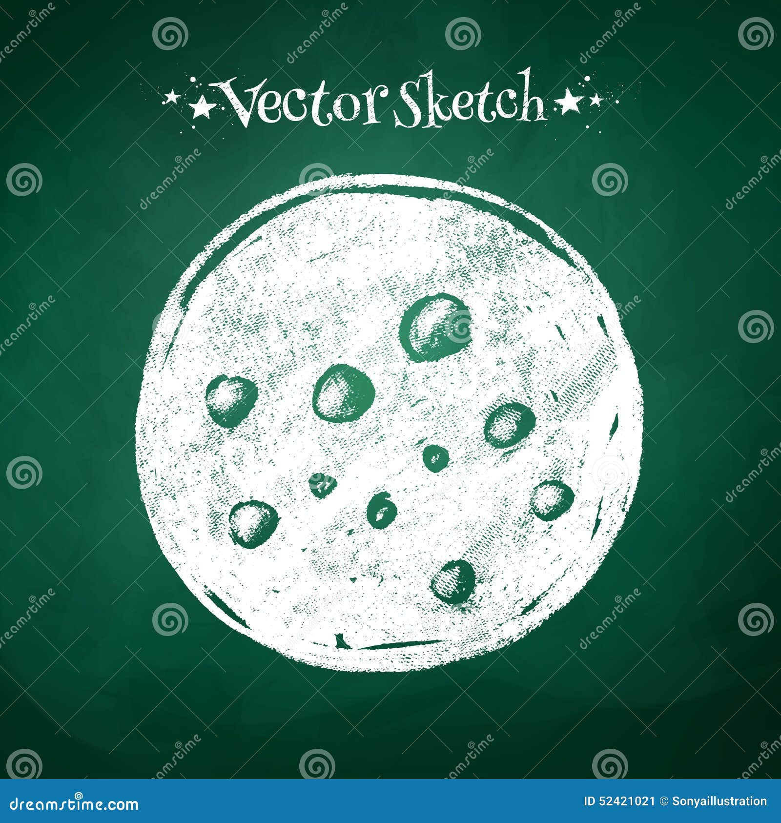 Full moon stock vector. Illustration of design, moon 52421021