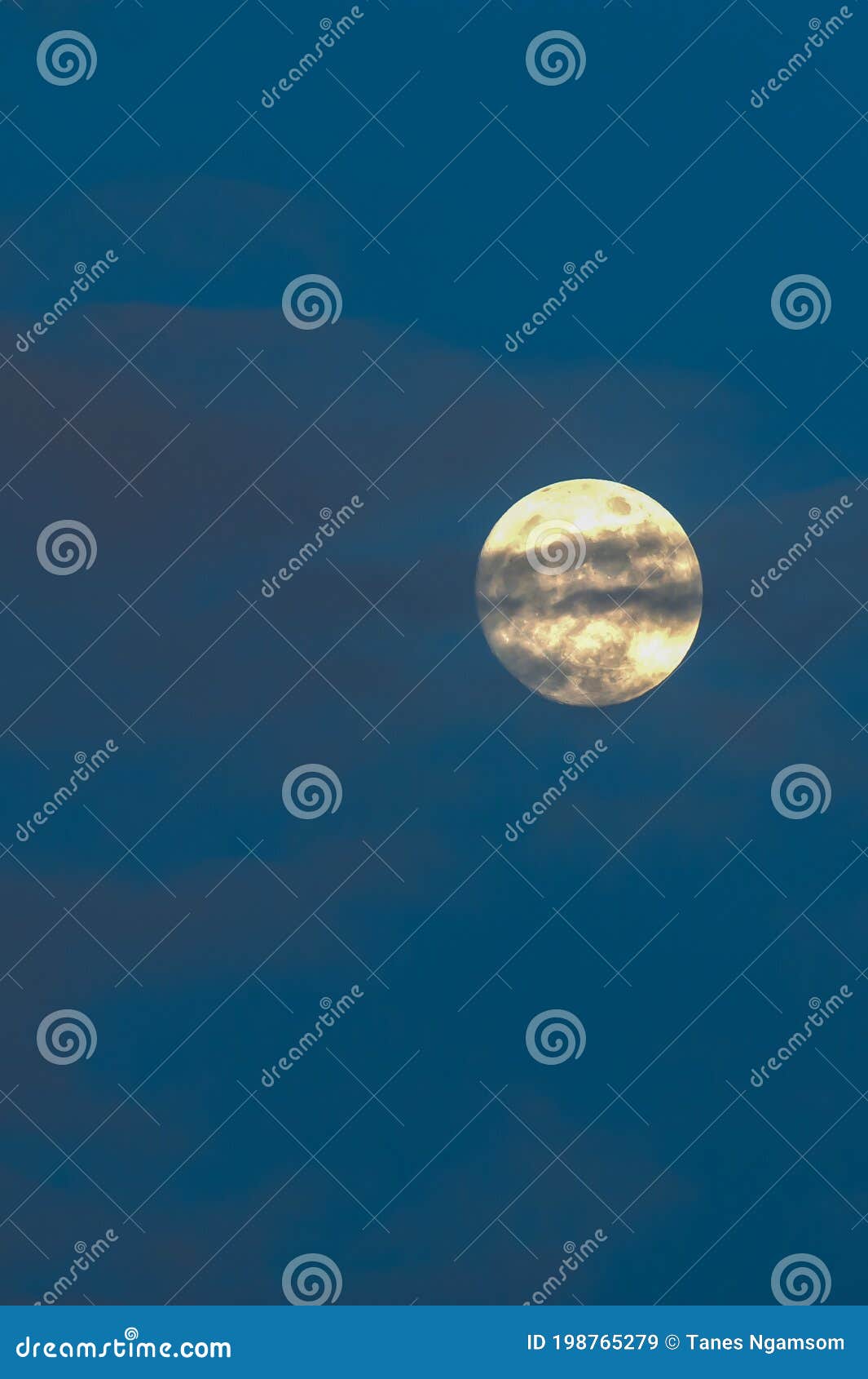 Full Moon Hiding Behind the Clouds Stock Image - Image of festival ...