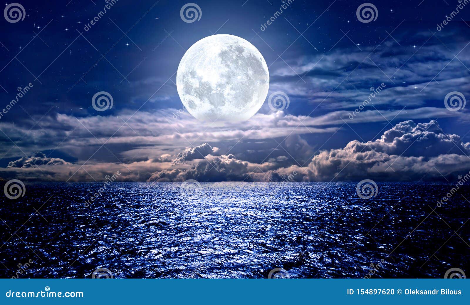 Full Moon Over The Sea Stock Photo Image Of Atmosphere Full Moon Over The Sea Stock Photo Image Of Atmosphere