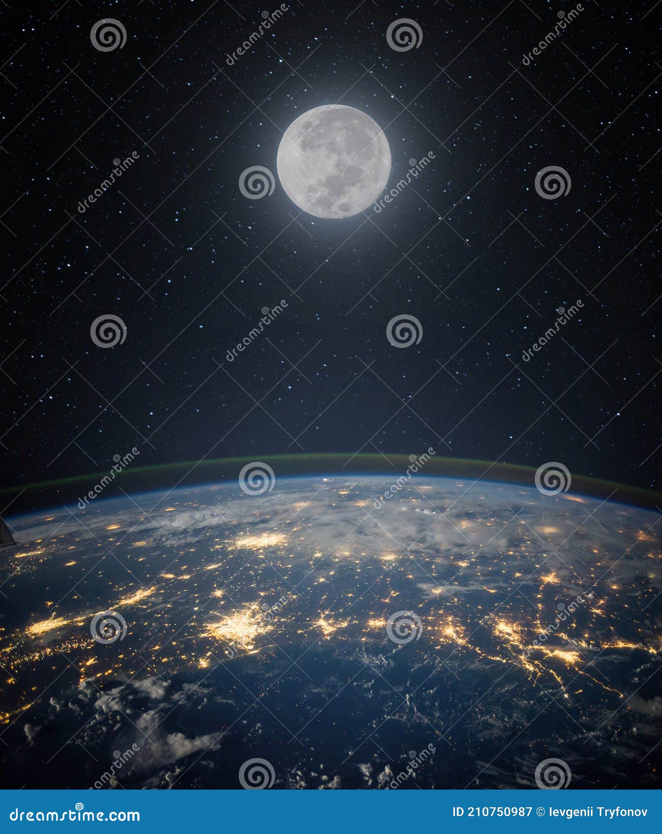 nasa moon night sky