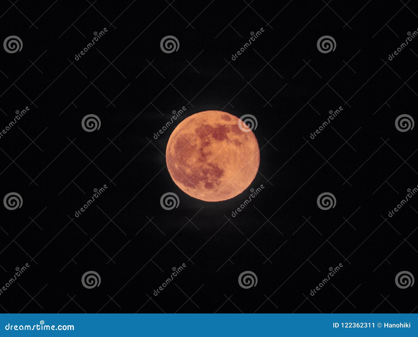 Full Moon Red, Blood Moon - Bloodmoon Isolated - Stock Image - Image of ...