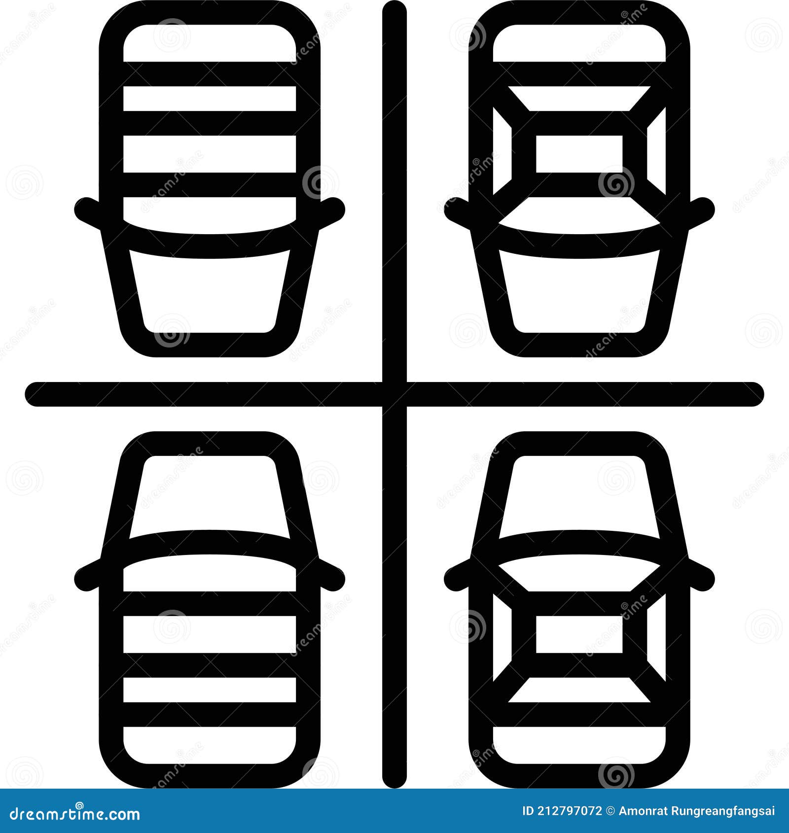 Full Parking Lot Icon, Parking Lot Related Vector Stock Vector