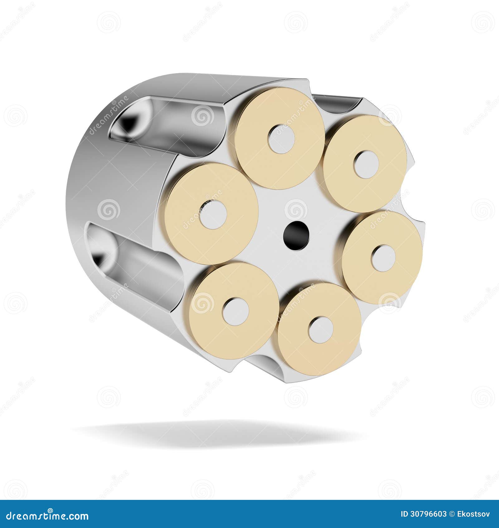 Revolver Cylinder Icon Vector Illustration | CartoonDealer.com #78889794