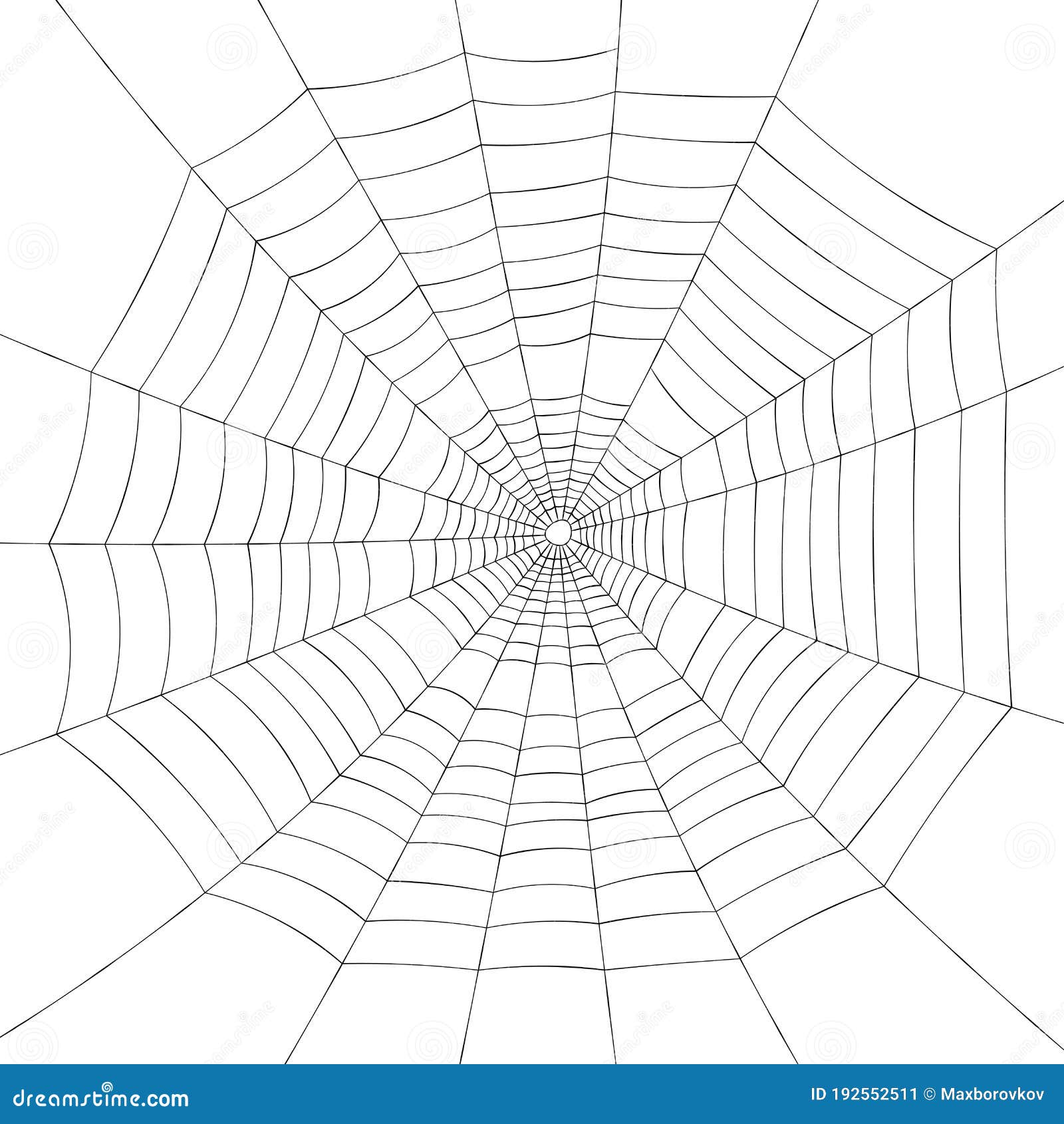 Full Screen Black Spiderweb on White Background Stock Vector - Illustration  of arachnopfobia, background: 192552511