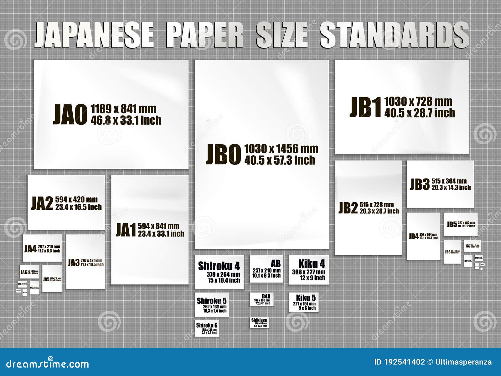 Full Set Of Japanese Paper Sheets Standards Of Series JIS A JIS B full-set-of-japanese-paper-sheets-standards-of-series-jis-a-jis-b