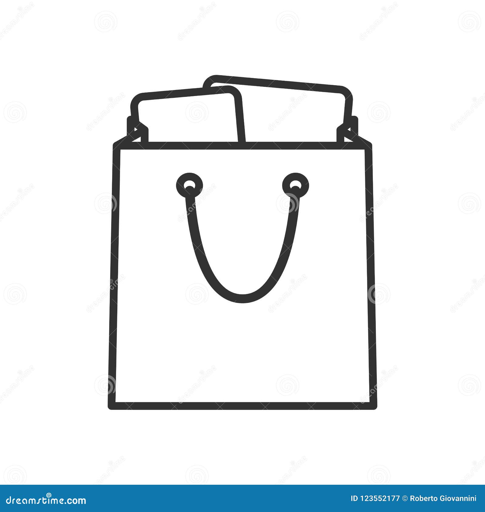 Shopping Bag Icon Outline Filled - Icon Shop - Download free icons for  commercial use