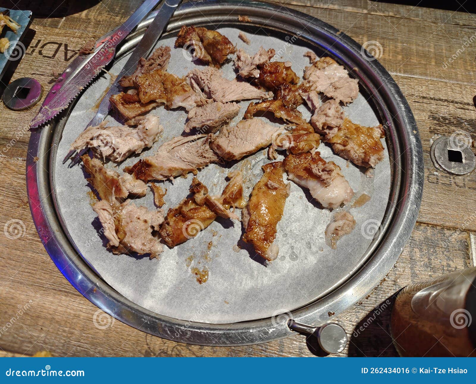 Sliced roast leg of lamb stock photo. Image of lamb - 262434016