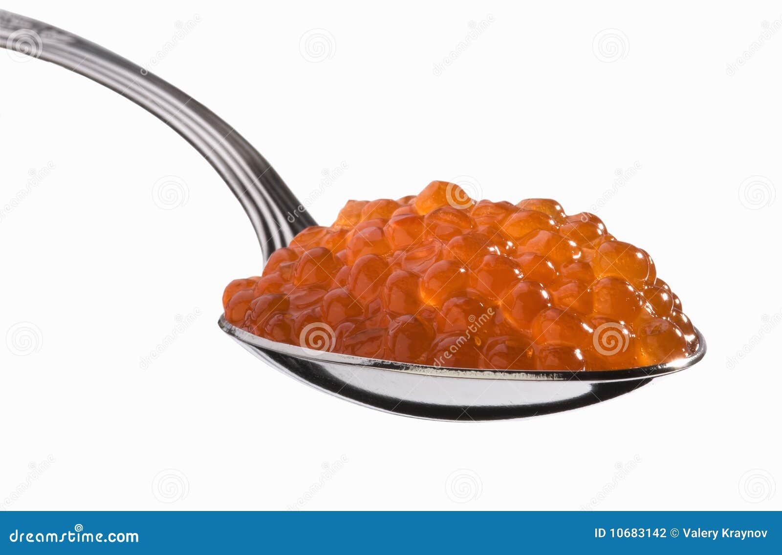 Full spoon of red caviar stock photo. Image of spoon 10683142