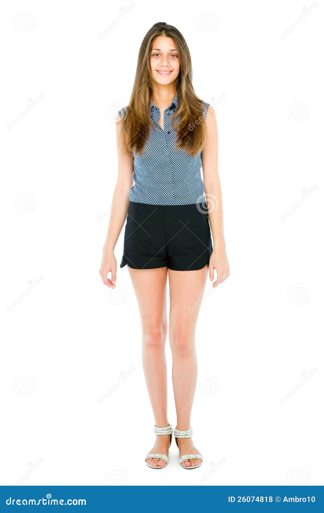 Full Teenage Girl Standing Royalty Free Stock Photos Image