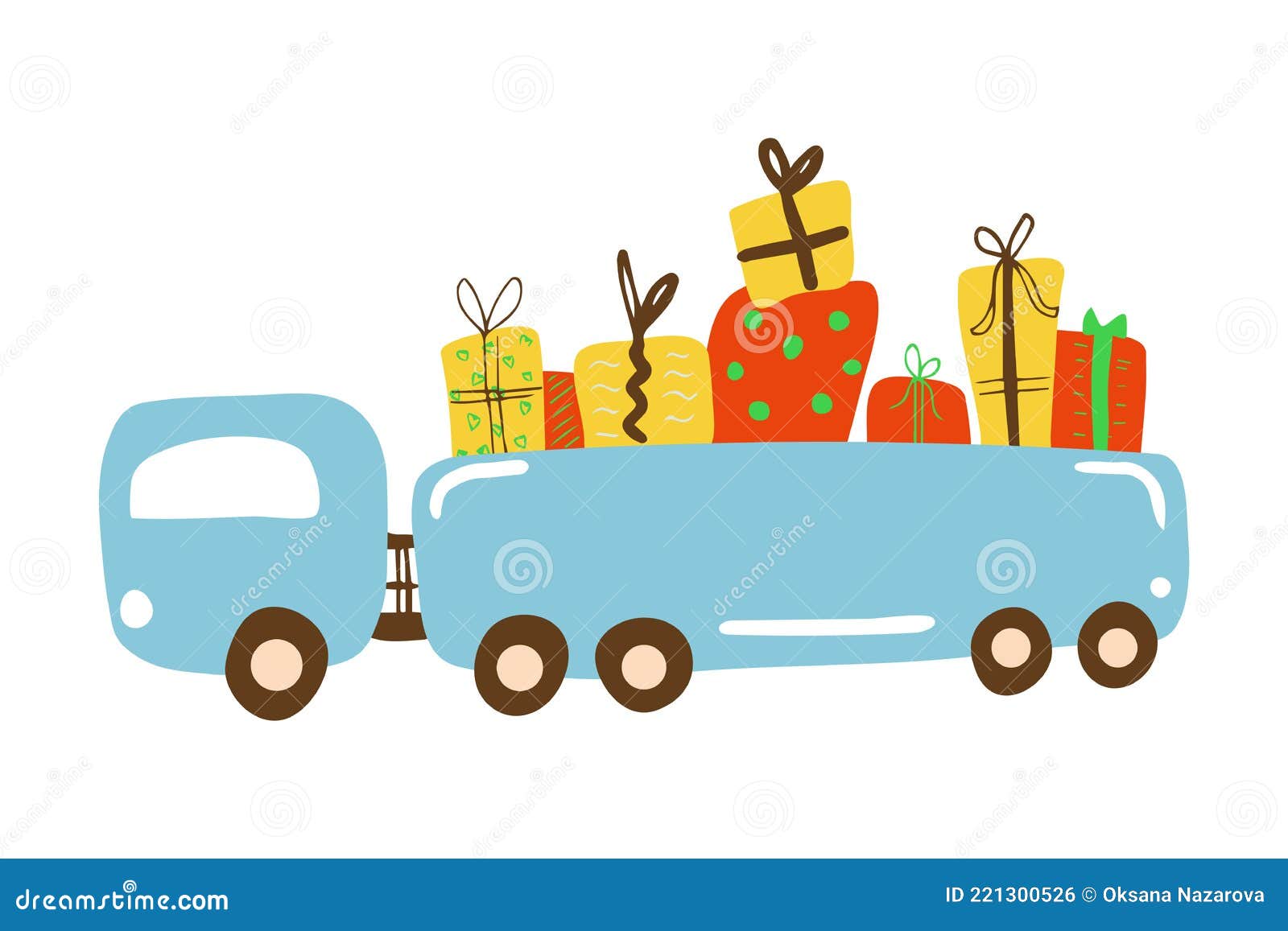 Truck full of gifts