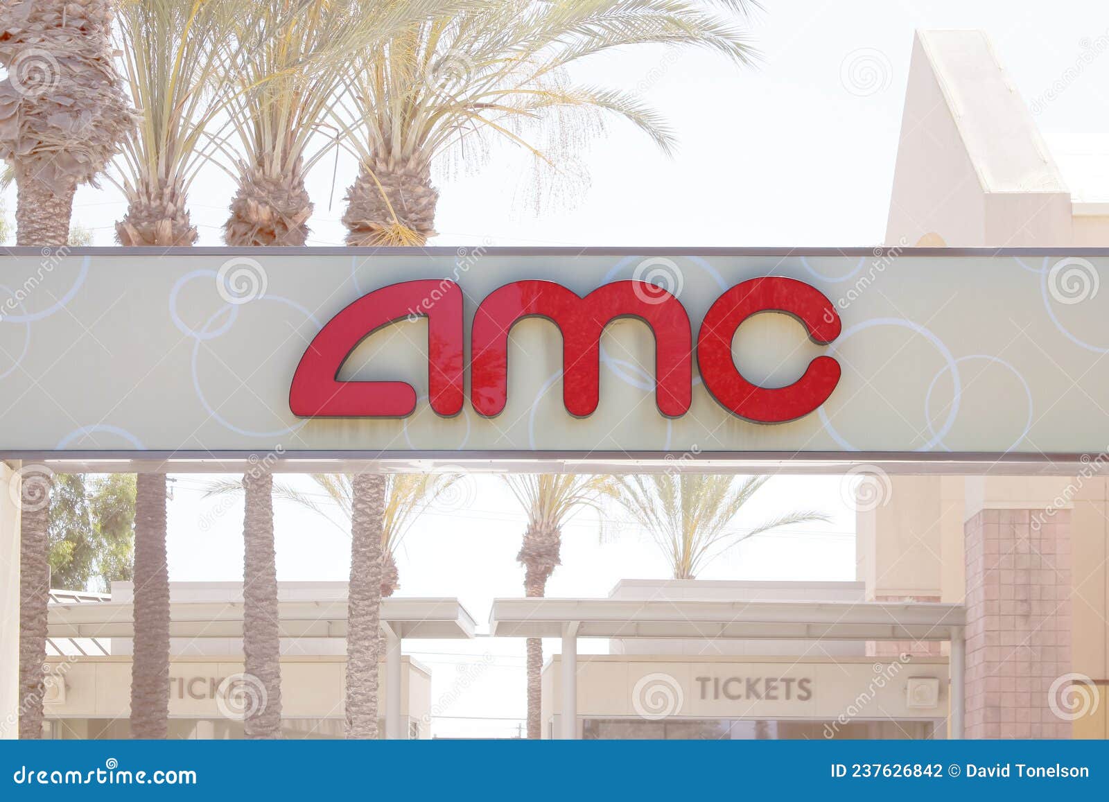 AMC movie sign editorial photography. Image of franchise - 237626842