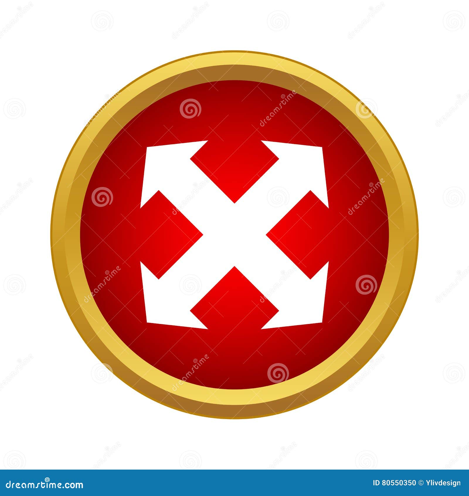 Fullscreen Icon, Simple Style Stock Vector Illustration of graphic