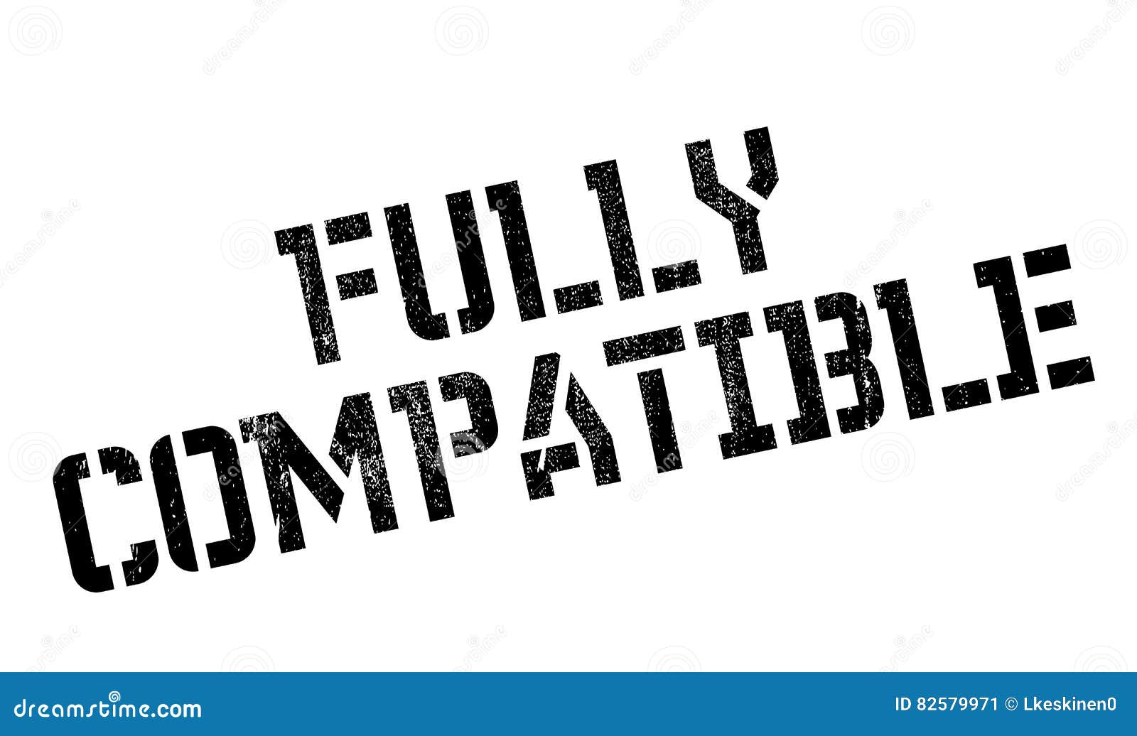 fully compatible rubber stamp