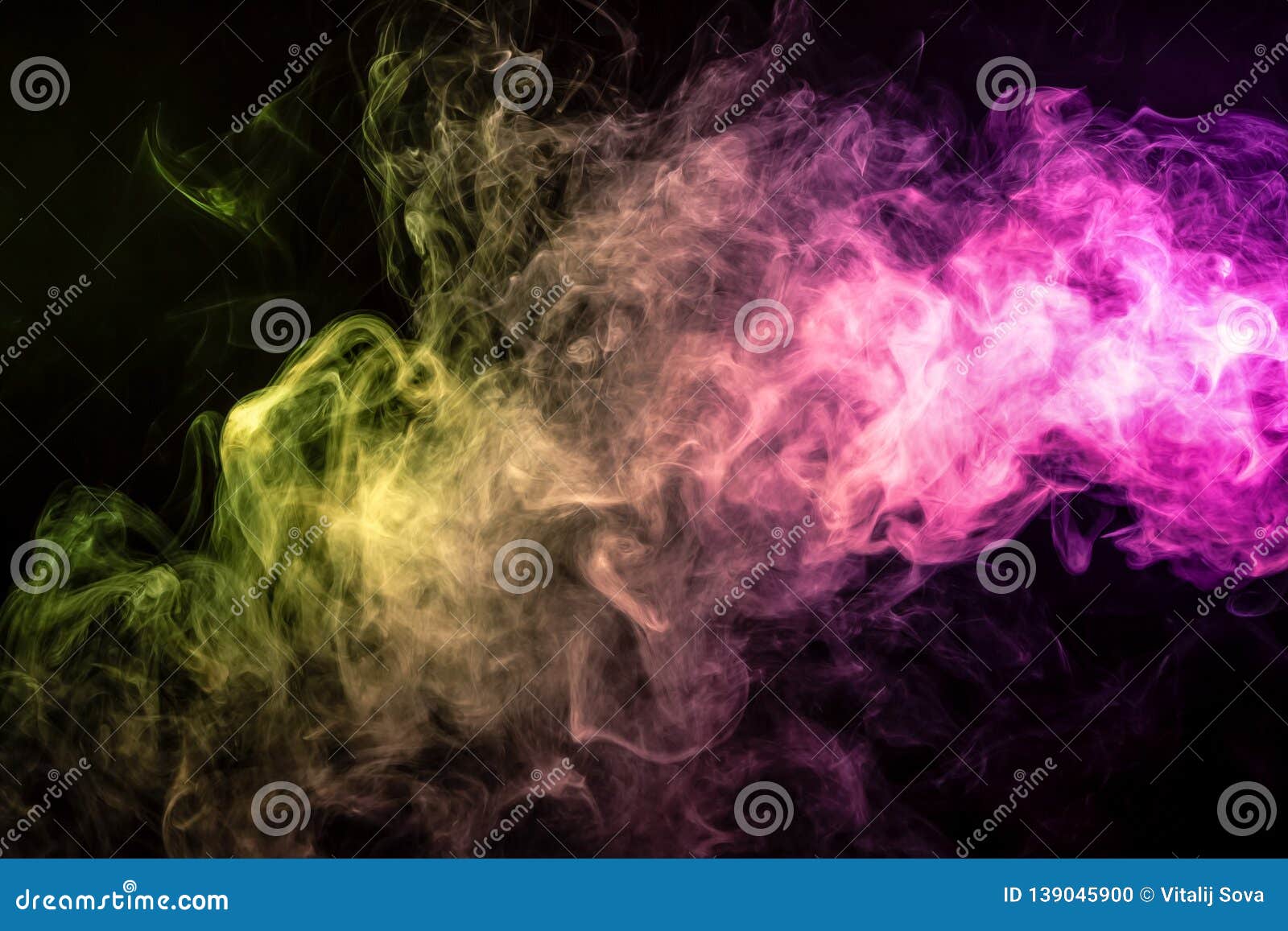 Fumee Coloree D Art Abstrait Photo Stock Image Du Fond Fonce
