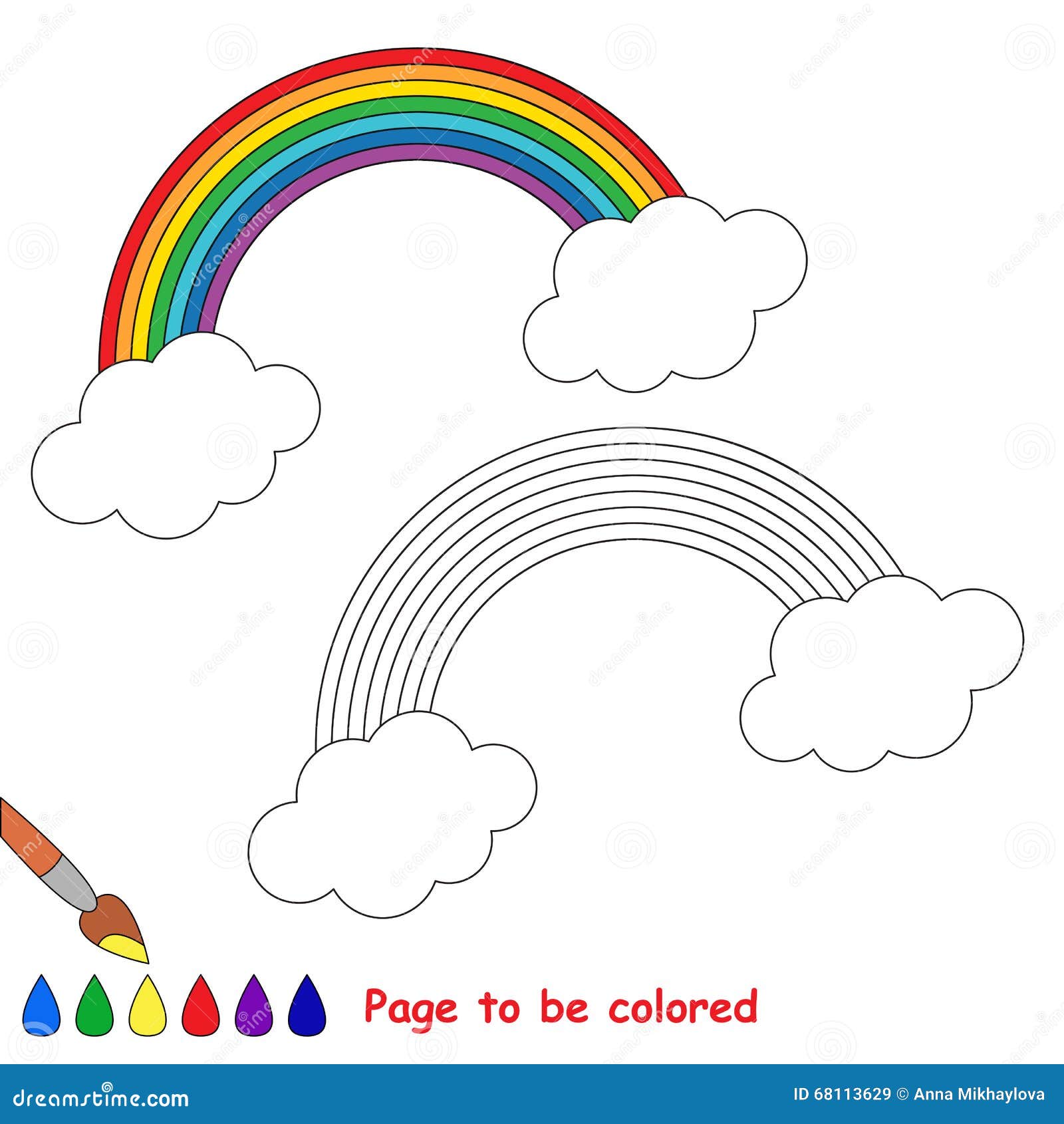 Immagini Da Colorare Arcobaleno Wellredpress