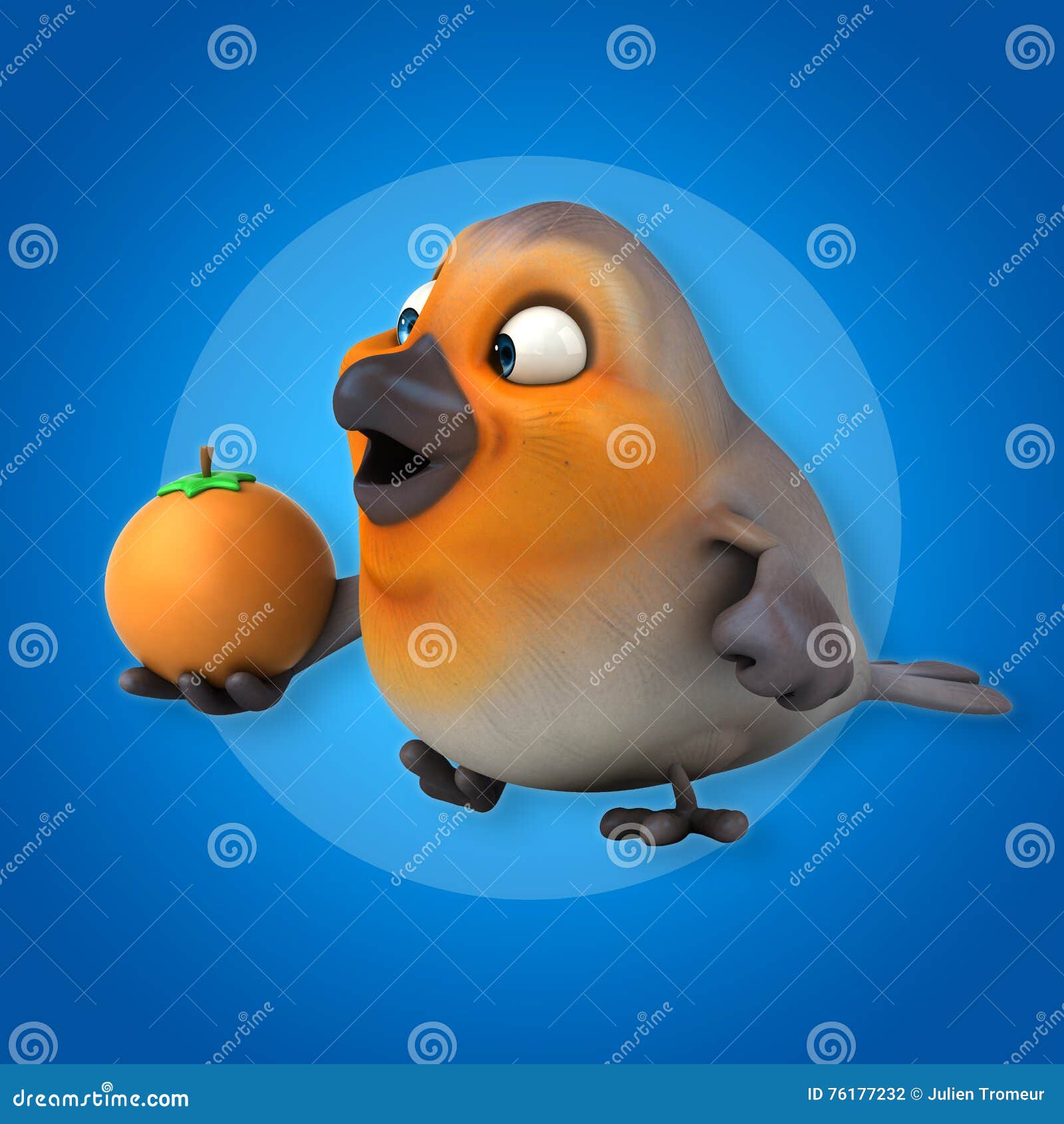 Fun bird stock illustration. Illustration of wildlife - 76177232