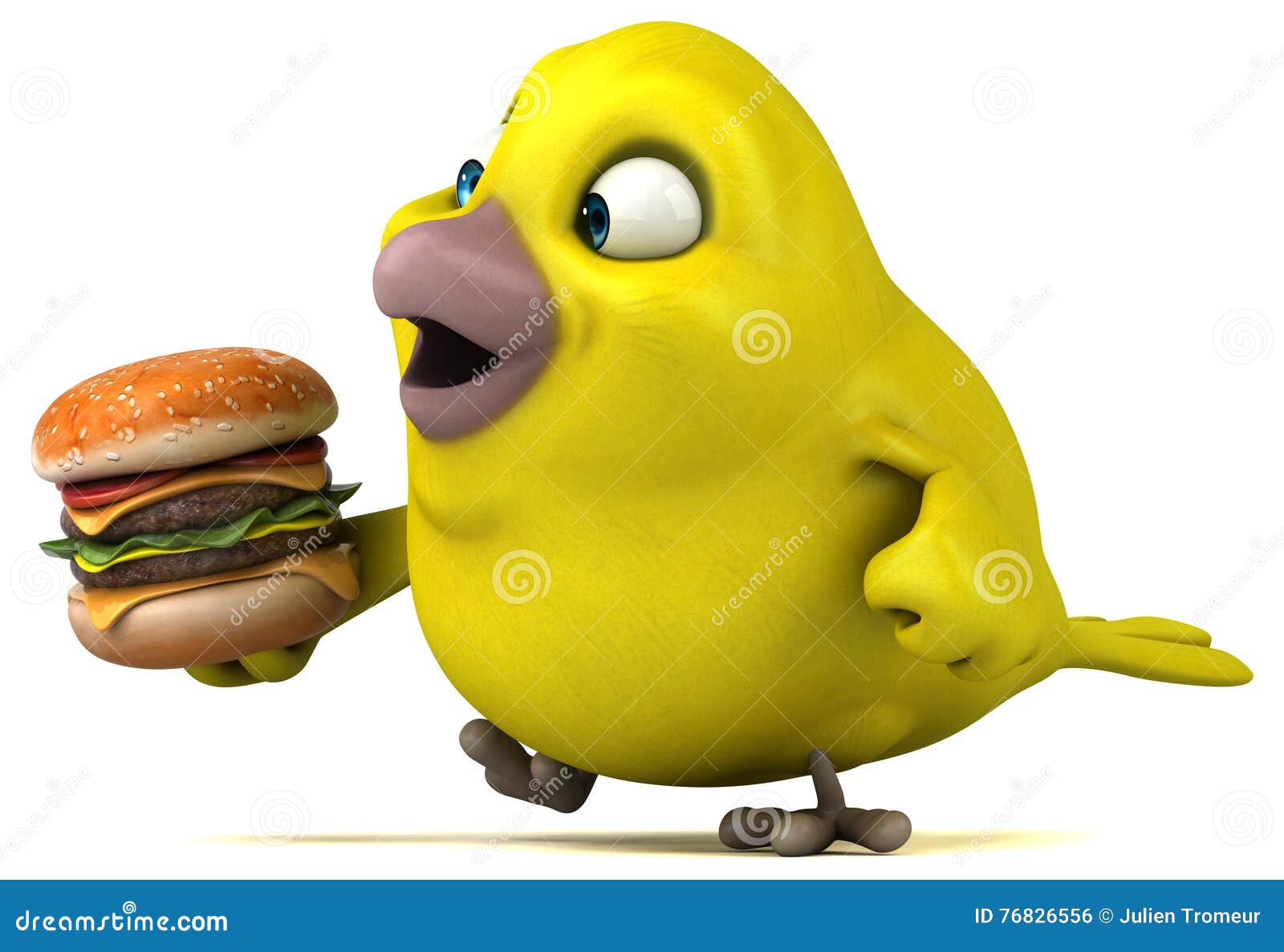 Fun bird stock illustration. Illustration of bird, cute - 76826556
